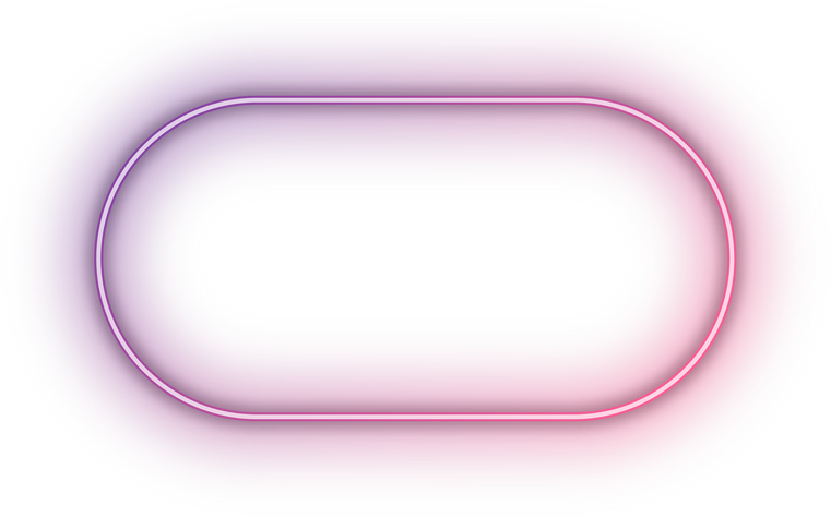 Neon gradient purple pink rounded rectangle frame.